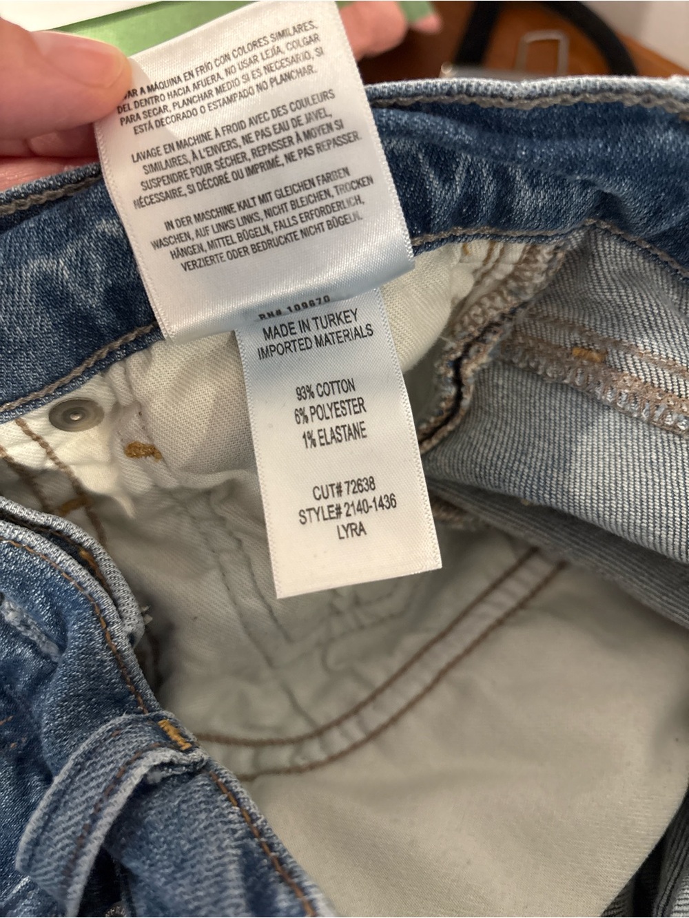Citizens Of Humanity Lyra Medium Blue Cropped Wide-Leg Jeans 26 - Picture 6 of 9